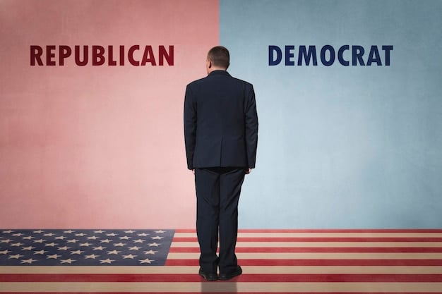 A split image showing contrasting reactions from Democratic and Republican leaders after the debt ceiling deal was announced. One side shows leaders looking relieved, while the other side shows leaders looking concerned or skeptical.