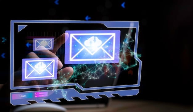 An AI interface generating personalized email content, with options for customizing subject lines, body copy, and images based on subscriber data. The interface shows real-time previews of the personalized emails.